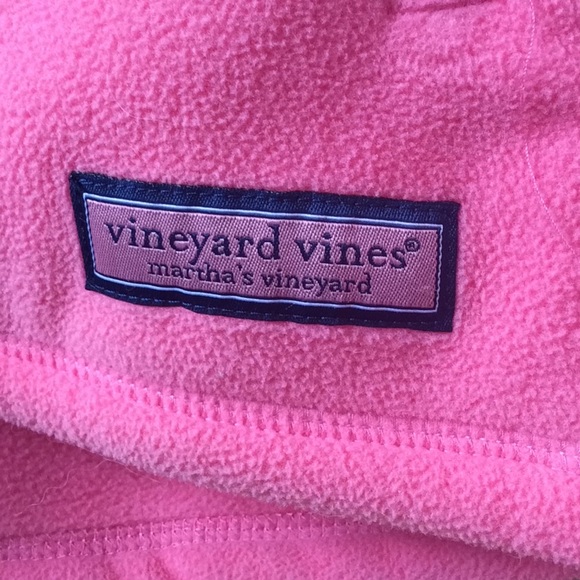 💕HOST PICK💕Vineyard Vines Pink Fleece Zip Up Jacket  -Medium - Picture 3 of 7